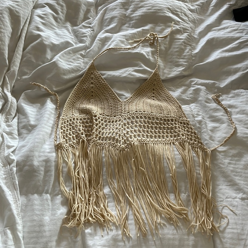 Crochet bralette top. Perfect for music, festivals or BoHo photo shoots.